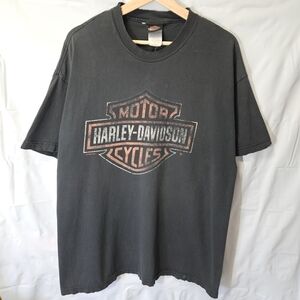 Harley-Davidson 2000 Men's Black Big Logo Tee Hawaii sz Xl